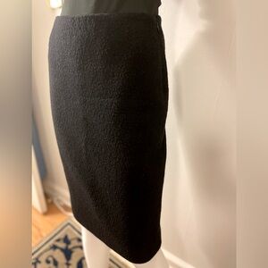 Missoni Women’s Black Boucle Textured Wool Pencil Skirt Size 40
